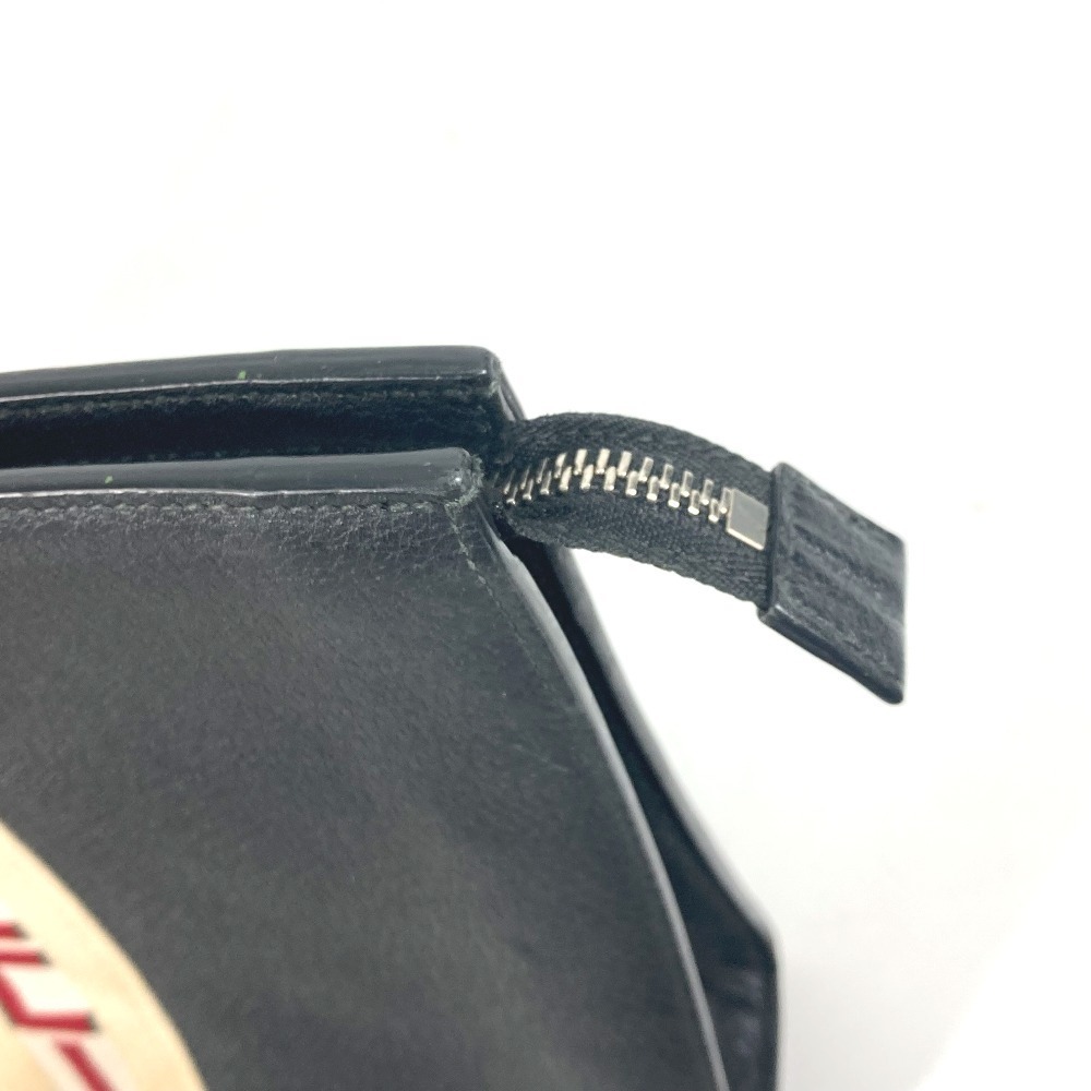 GUCCI Clutch Bag Web Stripe Logo Shoulder Clutch Leather Black - Picture 8 of 15